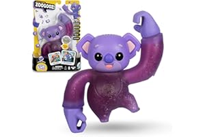 Little Live Pets - Hug n’ Hang Zoogooz Koom Koala, Mascota blandita y elástica, +70 Sonidos y reacciones, 3 Diferentes para coleccionar, Amuleto Escondido, para niños de 2 años+, Famosa (LP400200)
