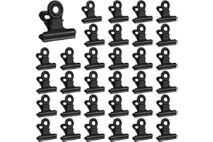 tonyg-p Kleine Büroklammern 60 Stück Mini Metall klammern, 22 mm Multi-function Clips for klammern, Briefklemmer für Fotos, Office and Kitchen(Schwarz)