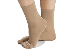 TuttoDanza - Calzino Danza Classica RAD in microfibra per saggi ballerine Ballo Moderno Contemporaneo - Made in Italy - colore nudo