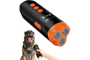 3X Antibell Ultraschall Gerät Hunde, 15M Reichweite, Hunde Bellen Stoppen, Anti Bell Gerät, Anti Barking Device Hundeschreck Abschreckung, Anti-Bell-Mittel Bellkontrolle mit Led für Innen Draußen