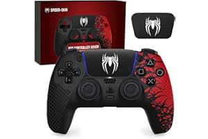 DARNO Anti-Slip Silicone Skin for PS5 Controller, Soft Protective Cover Case for PlayStation 5 With Touch Pad Stickers