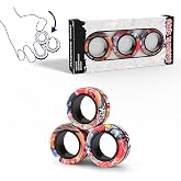 Finger Rock Manyetik Y&uuml;z&uuml;kler Fidget Oyuncak Seti, Fikir DEHB Fidget Oyuncakları, Yetişkin Fidget Mıknatısları Anksiyete Gide