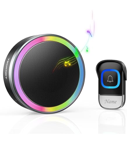 Campanello Senza Fili Impermeabile IP66 - Portata 400m, 60 Melodie, Altoparlante Bluetooth E Luci RGB - Foto 6