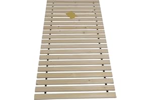 ‎TUGA - HOLZTECH TUGA - Holztech Rollrost 300 kg 20 Leisten - Hochwertiger extra starker Lattenrost aus heimischen Wäldern - Rolllattenrost unbehandelt für gesunden Schlaf (100 x 200 cm)