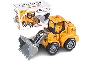 Whcctl Jouet de Véhicule de Construction pour Enfant, Pelle Jouet, Camion Jouet Véhicules Chantier, Voiture Jouets Camion pour Enfant Jeu éducatif de Garçons et Filles 3 4 5 6 Ans (Bulldozers)