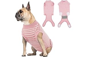 Hjumarayan Body Cane Post Operatorio Femmina - Tutina Post Operatoria Cane, Body Chirurgico Cani Femmina, Tuta Chirurgica Cani, Pigiama Maglietta Pettorina, Rosa S