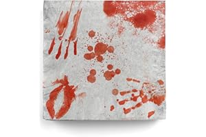Horror-Shop Blutige Party Servietten 20 Stück für eine gelungene Halloween Party