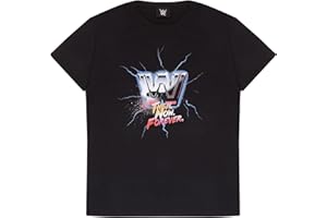 Popgear WWE Then Now Forever Classic Logo Men's T-Shirt Black Camiseta para Hombre