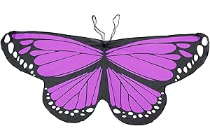 CISMARK Kinder Monarch Schmetterling Flügel Kostüm für Halloween Party One Size(3-16T)