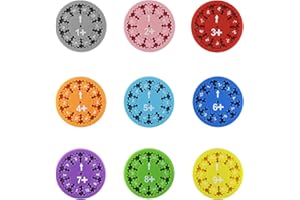 VICBOU 9 Stück Mathe Fidget Spinner Set, Additions Subtraktions Zahlen Fidget Spinner Spielzeug, Mathe Fakten Spinner Fidget Toys, Lernspielzeug Stressabbau Spinners für Math Games