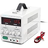 Variable DC Power Supply 0-30V 0-5A - Adjustable Bench Power Supply with Test Leads - Variable Voltage Lab Power Supply 30V 5