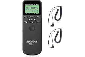 AODELAN Shutter Release Timer Remote Control Compatible with Canon EOS R, ROS RP, 200D(SL2), 250D(SL3), 90D, 80D, 77D, 70D, 800D, 200D, 7D series, 5D series, EOS M6 Mark II; Replace TC-80N3 & RS-60E3