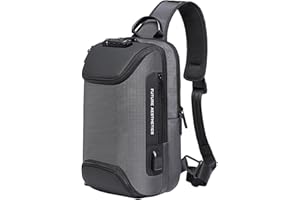 OZUKO Sling Backpack Sling Bag for Men Crossbody Backpack Waterproof Casual Shoulder Bag with USB Charging Port