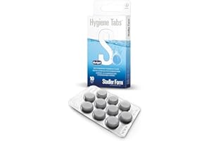 Stadler Form Hygiene Tabs, producto de higiene para humidificadores y lavadores de aire, uso simple, biodegradable, 10 tabs para una higiene óptima del agua, color blanco
