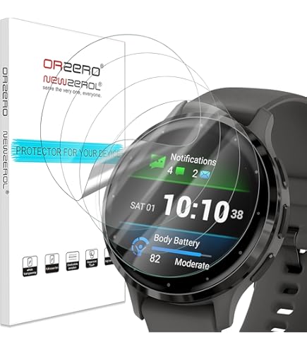 Pellicola Protettiva Garmin Venu 2 - Vetro Temperato 9H 3 Pezzi Senza Bolle - Foto 3