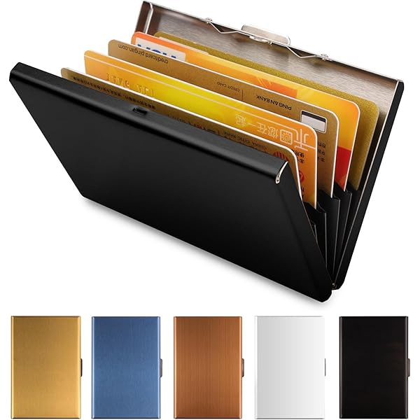 Card Holder Wallet Tru Virtu® Ultra Slim Wallet Carbon Kartenetui I Kreditkartenetui I Kartenetui RFID NFC Schutz I Kartenetui Aus Echtem Italienischen Leder I VIRTU Aluminium