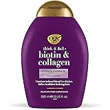 OGX Biotina e Collagene, Balsamo Volumizzante, Aiuta la Crescita Dei Capelli, Senza Solfati e Parabeni, 385ml