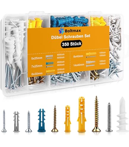20 Stück Trockenbau Selbstverankernder Anker Kit Mit Box, Stahlanker 20 Stück Trockenbau Selbstverankernder Anker Kit Mit Box, Stahlanker