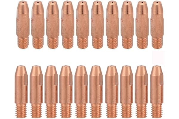 20 st kopparkontaktspets M6 svetstillbehör för Binzel 24KD MIG MAG 1,0 mm trådstyrspets 1,0 mm svetsmaskin Mig/MAG tillbehör