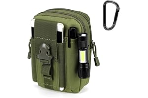 Piscorush Bolso Táctico para la Cintura MOLLE Bolso EDC Exterior para Hombre Senderismo Riñoneras Hombre Bolso Mano Hombre Cinturón Táctico Hombre Bolso Hombre Cinturón Hombre Camping Accesorios