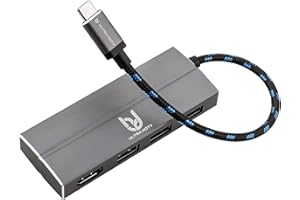 Ultra HDTV Wielofunkcyjny koncentrator USB-C, wyrafinowany hub typu C na HDMI/USB, 1 x gniazdo HDMI 3 x USB 3.0, kosmiczny szary