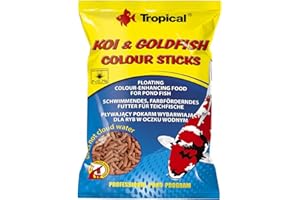 Tropical Pływający pokarm wybarwiający dla ryb w oczku wodnym KOI&GOLDFISH COLOUR STICKS 1000ml / 90g