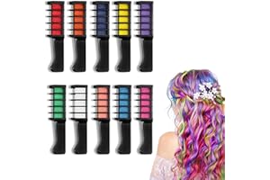 PVFZXS 10 Stück Haarkreide, Haarkreide für Mädchen, Directions Haarfarbe, Haarkreide für Kinder, Auswaschbar Temporäre Instant Haarfarbe Kinder Auswaschbar für Kinder Party Cosplay