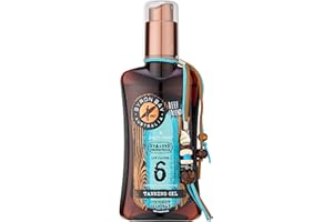 Byron Bay Australia Fast Bronzing Tanning Oil SPF 6 Spray - UVA & UVB Instant Protection, Non-Greasy, with Vitamin E & Aloe Vera, Coconut Scent - 200ml