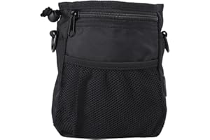 YOUTHINK Pet Treat Bag Przenośna torba treningowa dla psów z regulowaną torbą na talię Pasek na ramię Przekąska na żywność Małe przedmioty do przechowywania czarnych