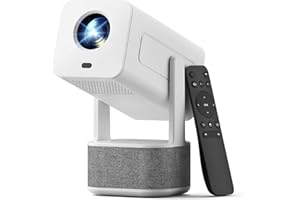 QIAOLET [26000L & Stereo Speaker] Mini Vidéoprojecteur avec Android 13, Supporte 4K 1080P Projecteur Portable, Auto Focus & Keystone, WiFi 6 Bluetooth, Rotation 180°