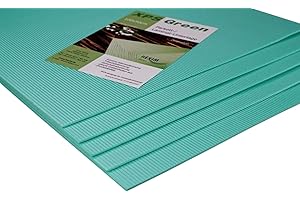 HEXIM Aislamiento acústico de pisadas - Excelente aislamiento acústico y térmico para suelos de parquet y laminados - XPS Green, 100 x 50 cm por placa (5 mm, 10 metros cuadrados)
