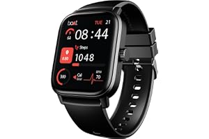 boAt Wave Call 3 Smartwatch 1.83” HD Display with Animated Watch Faces; BT Calling, Functional Crown, Multiple Sports Modes, IP68, HR, SpO2 Monitor, Smart Watches for Men & Women (Bold Black)
