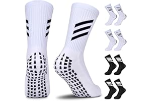‎JUYANO JUYANO Fußballsocken Grip Socken Fussball Kinder Antirutsch Sportsocken Kinder Jungen Atmungsaktive Rutschfeste Socken Anti-Rutsch-Gummi-Pads Sportsocken für Basketball Rugby Tennis Alter 6~12