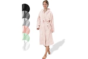 SIEGENTHAL® Damen Bademantel Frottee Velour 100% Baumwolle mit Kapuze Weich Kurz Knielang S bis XL – Kuscheliger Bademantel für Damen, Sanft, Bequem, Ideal für Spa