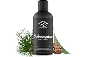 ‎BERGBAD BERGBAD BIO-Saunaaufguss Latschenkiefer Zirbe & Eukalyptus 100ml SCHNEESPITZE - Natürlicher Sauna-Aufguss mit ätherischen BIO Ölen