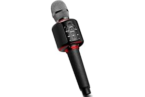 MOTIM Karaoke Microphone, Bluetooth Microphone, Multi-Function Wireless Karaoke Machine for Kids Adults, Portable Handheld Karaoke Mic Car Home Party for All Smartphones