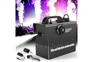 PROPULSION LIFE Macchina del fumo portatile da 400 W, batteria incorporata, 21000 mAh, corrente visibile, adatta per teatri, riprese cinematografiche e televisive, Halloween, Natale, feste, feste di famiglia