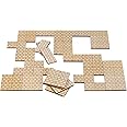 CZYY Dungeon Stone Square Floor Tiles (Set of 24) Wooden Laser Cut Modular Terrain 1" Grid Perfect for D&D, Dungeons & Dragons, Pathfinder and Other Tabletop RPG