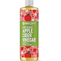 Boldfit Raw Organic Apple Cider Vinegar with Mother Vinegar - USDA Certified Straight from Himalaya ACV Apple Cider…