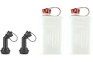 FuelFriend®-BIG CLEAR max. 2,0 litres + bec verrouillable - jerrycan avec homologation UN - 2 articles - parfait pour les motos, les voitures et plus encore