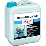 MEM Super-Tiefgrund, Für saugende und nichtsaugende Untergründe, Innen und außen anwendbar, Einfache Anwendung, Lösemittelfre