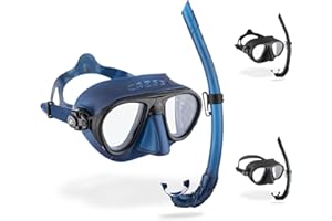 Cressi Calibro Corsica Professional Low Volume Snorkel Freediving Scuba Set