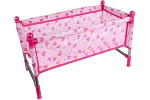 PW TOOLS Jeu Poussette Poupée, Jeu Rôle Pépinière Poupée, Poussette 1 Pièce, Balançoire, Chaise À Bascule, Chaise Haute, Lit, Jouets Jeu Rôle