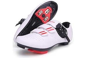 KESCOO Cycling Shoes for Men Women Compatible with Peloton Bike Shimano SPD & Look ARC Delta for Indoor Spin Cycle Road Bike Shoes with Delta Cleats Pre-Installed