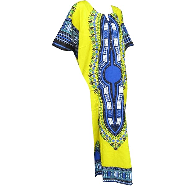 Bright African Print Jacket RaanPahMuang Brand Dashiki Festival Print Side Stitch Dress Full One Dashiki Print Hoody