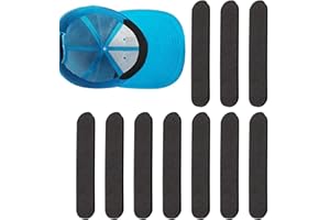 10 réducteurs taille chapeau - Ruban adhésif pour bonnets, bonnets, bandeaux, noir/blanc Elinrat