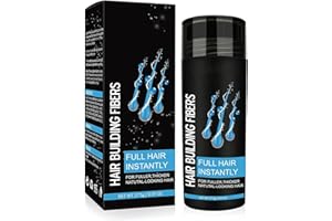 INSKIN Hair Building Fibers, Hair Fibres Black, Professional Quality Fiber Hair Powder, Hair Loss Concealer for Thinning Hair for Women and Men for Bald Spots & Thinning Hair (Medium brown)