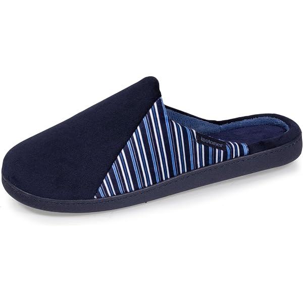Chaussons Mules Isotoner Garçon | Légers Et Confortables - Semelle Caoutchouc - Faciles à Enfiler