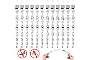 Atuoxing Repelentes de Pájaros Reflectante, 12 Piezas Ahuyentador Palomas Espanta Pajaros Exterior, Antipalomas Espantapajaros de Decoración para Balcones Jardines