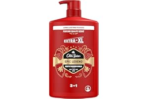 ‎OLD SPICE Old Spice Epic 3-in-1 Duschgel für Haar, Gesicht und Körper 1000 ml, langanhaltende Frische, Duft von Parfümqualität, Tiefenreinigung